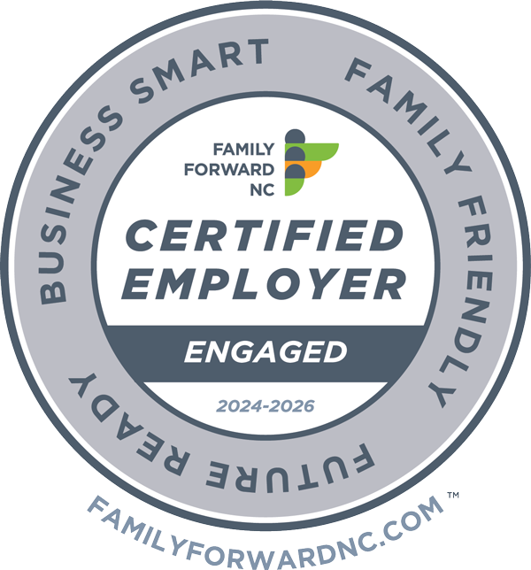 Family Forward NC Certified Employer badge